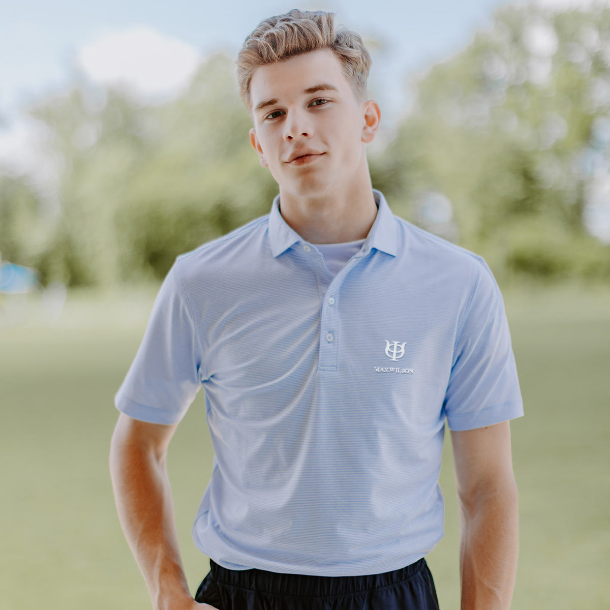 Phi Psi Personalized Johnnie-O Striped Polo