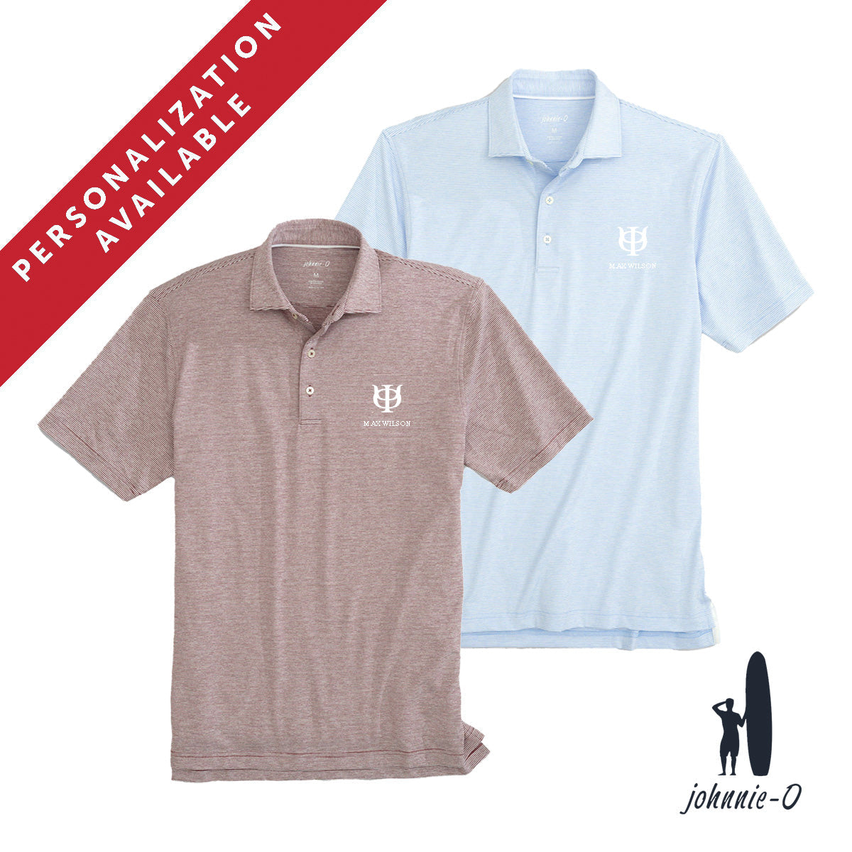 Phi Psi Personalized Johnnie-O Striped Polo