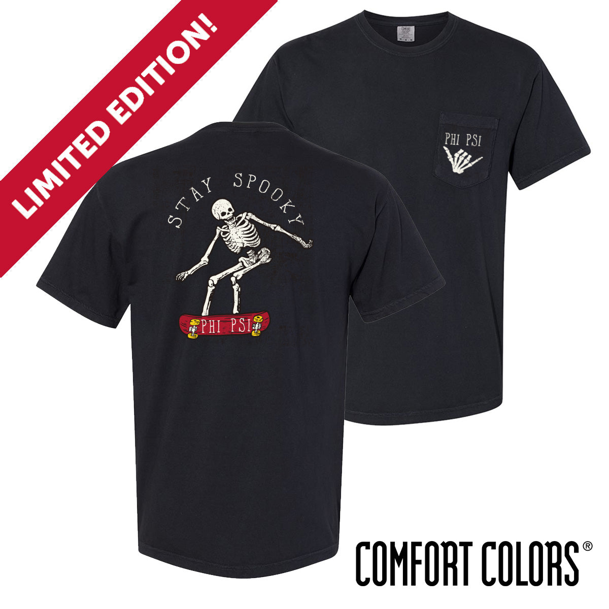 Limited Edition Phi Psi Stay Spooky Short Sleeve Tee