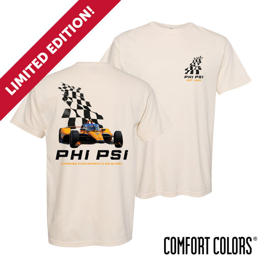 New! Phi Psi Limited Edition Comfort Colors Checkered Champion Short Sleeve Tee