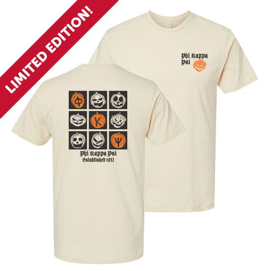 New! Phi Psi Jack-O-Letter Tee