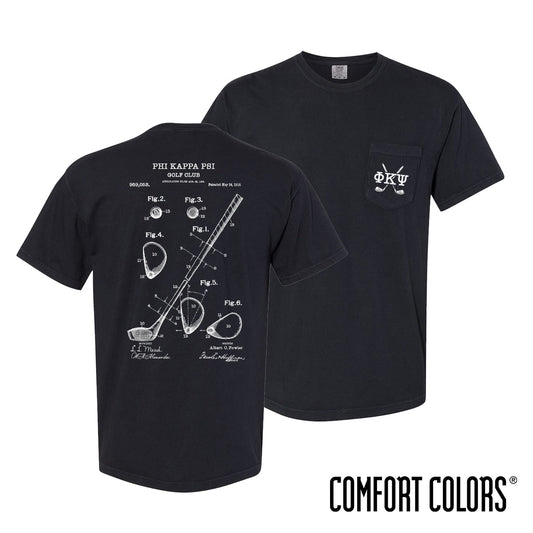 New! Phi Psi Comfort Colors Club Components Short Sleeve Tee