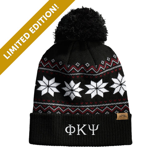 Phi Psi Knitted Pom Beanie