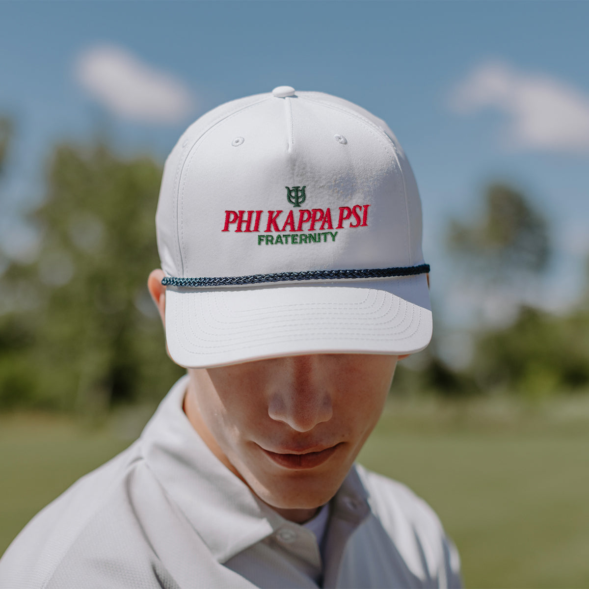Phi Psi White Richardson Rope Hat