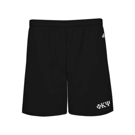 Phi Psi 5" Black Shorts