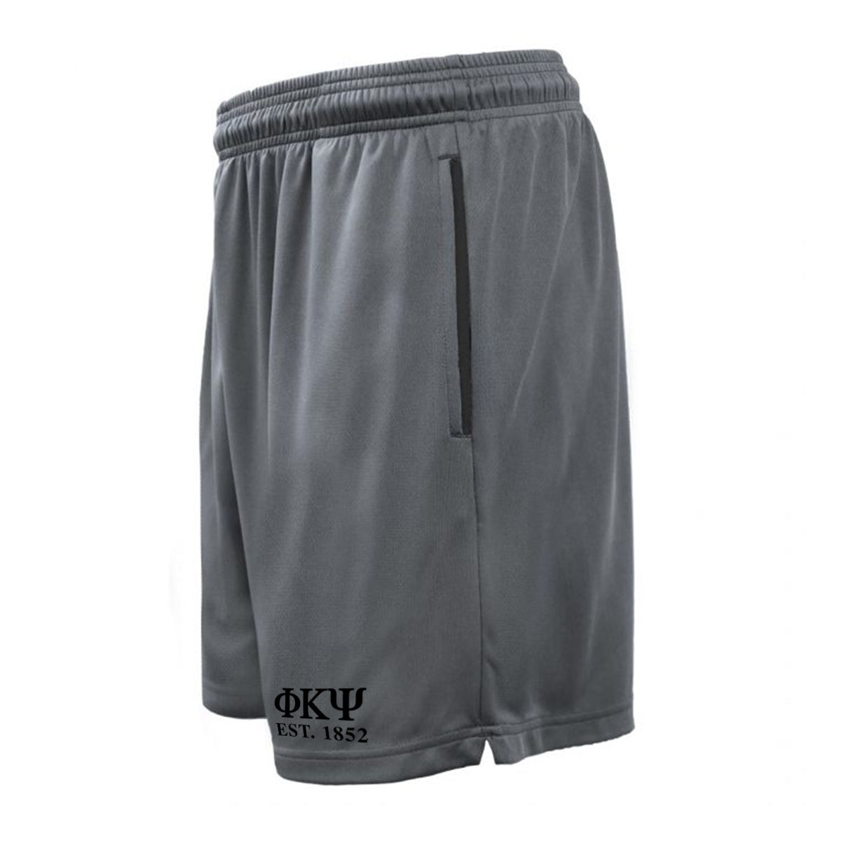 Phi Psi 7in Grey Pocketed Shorts