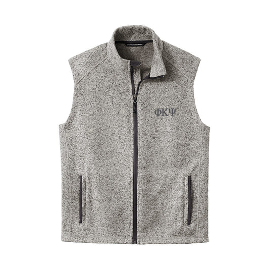 Phi Psi Heather Grey Vest