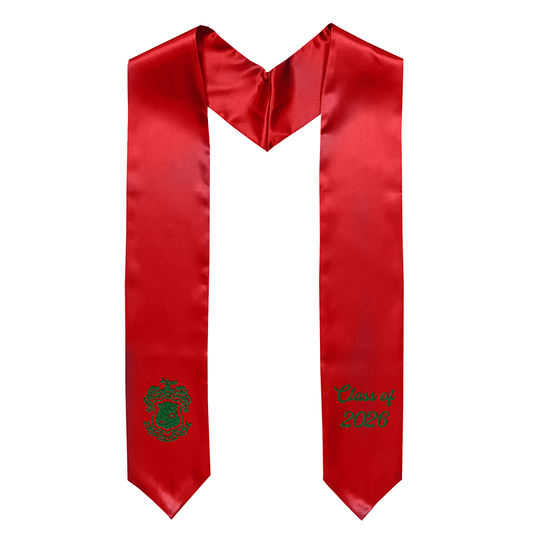 Phi Psi Embroidered Crest Graduation Stole