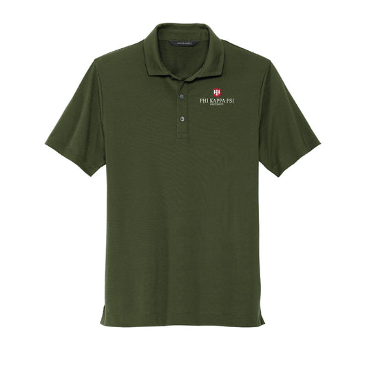 Phi Psi Dark Green Staff Polo