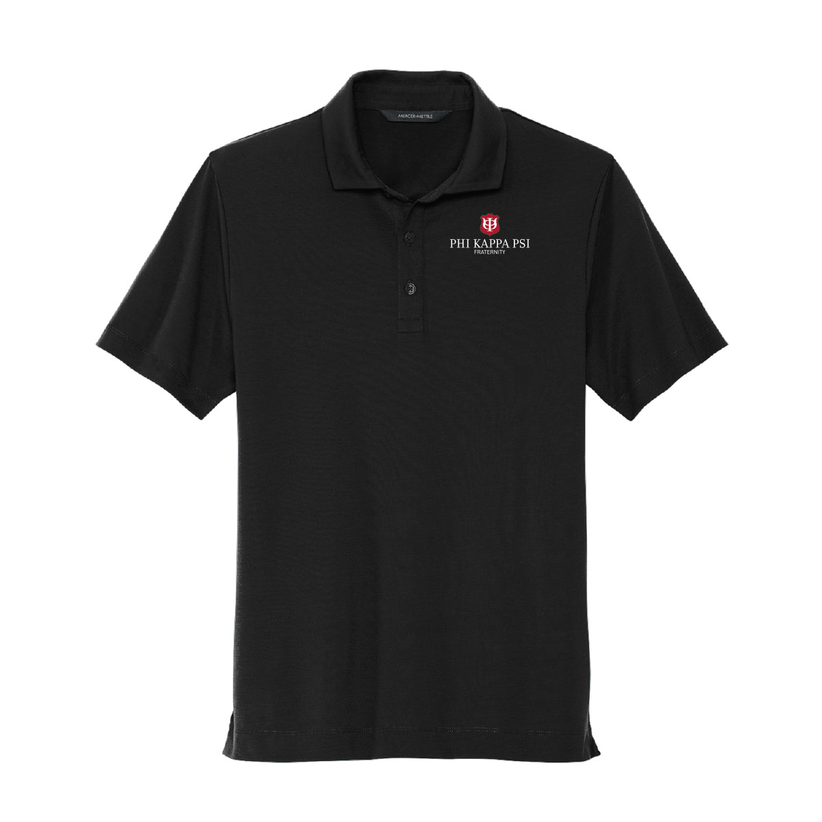 Phi Psi Black Staff Polo