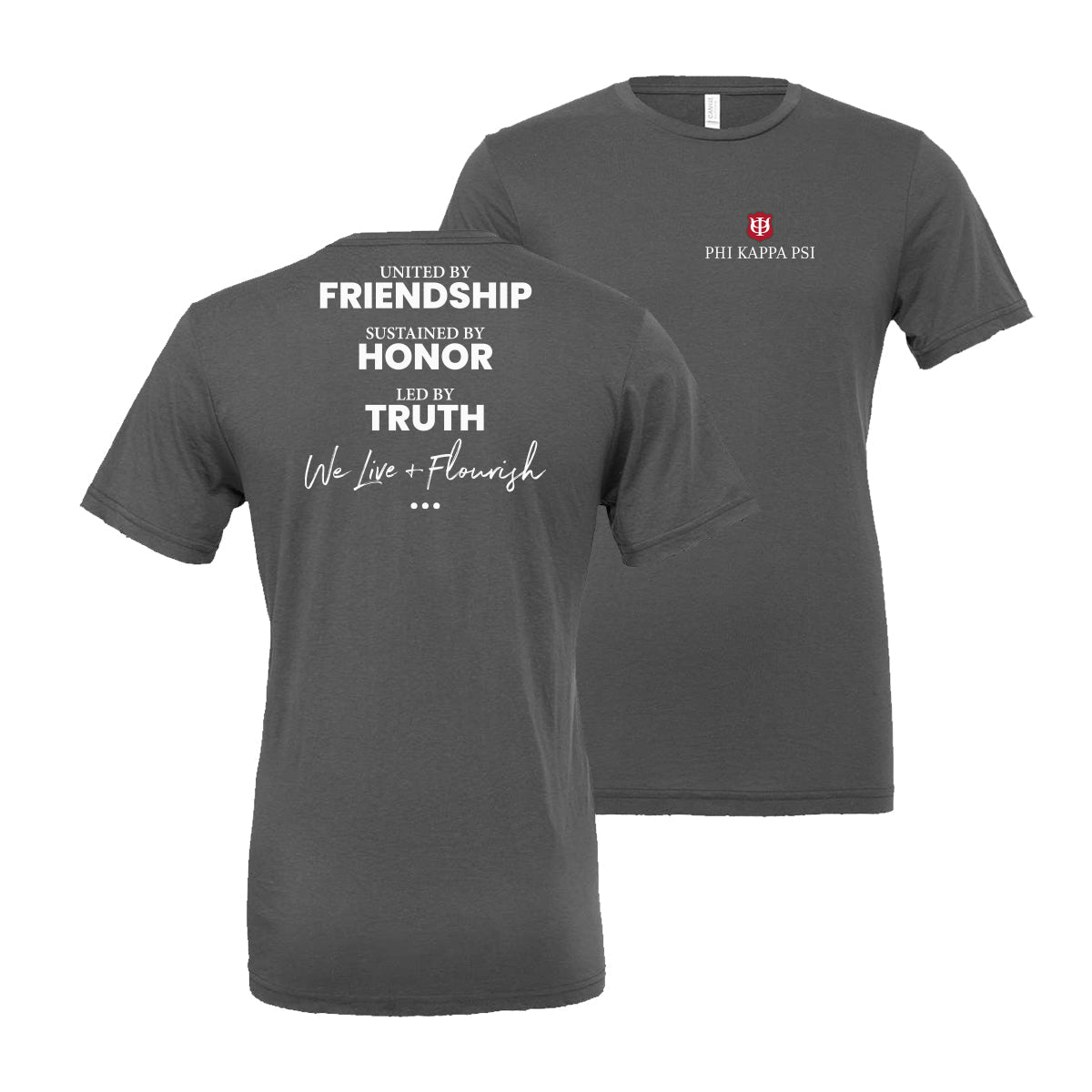 Phi Psi Live And Flourish Tees