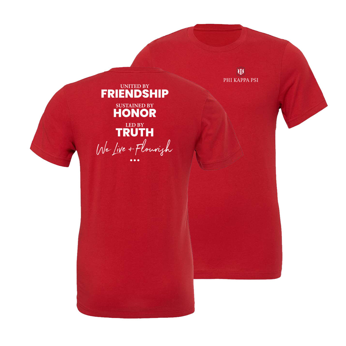 Phi Psi Live And Flourish Tees