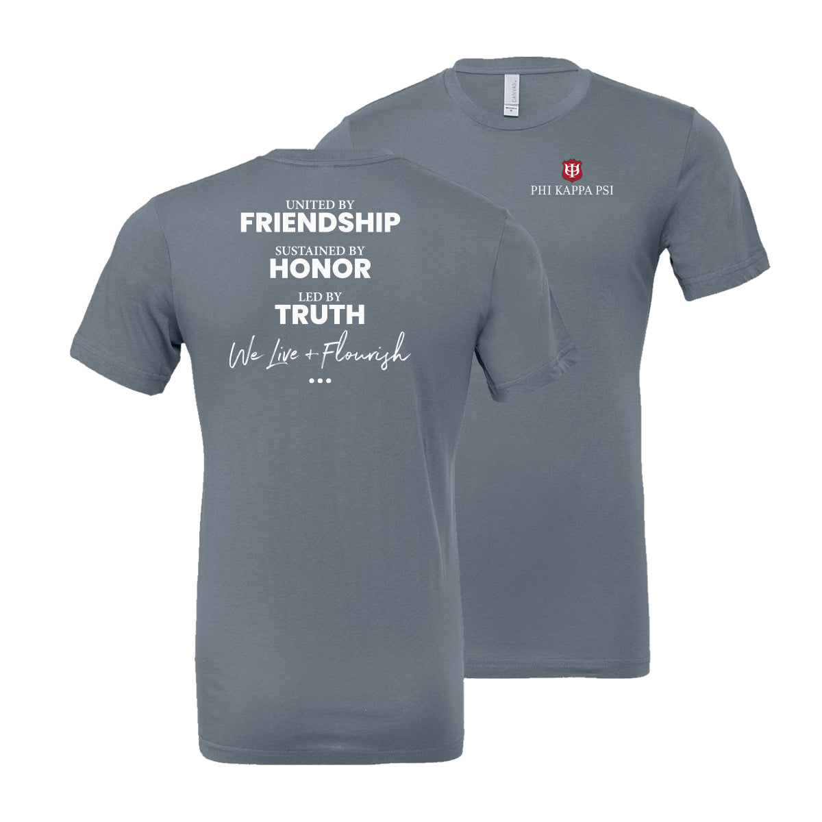 Phi Psi Live And Flourish Tees