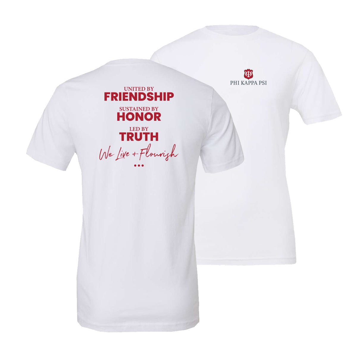 Phi Psi Live And Flourish Tees
