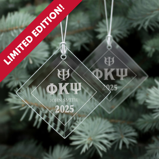 New! Phi Psi 2025 Limited Edition Holiday Ornament