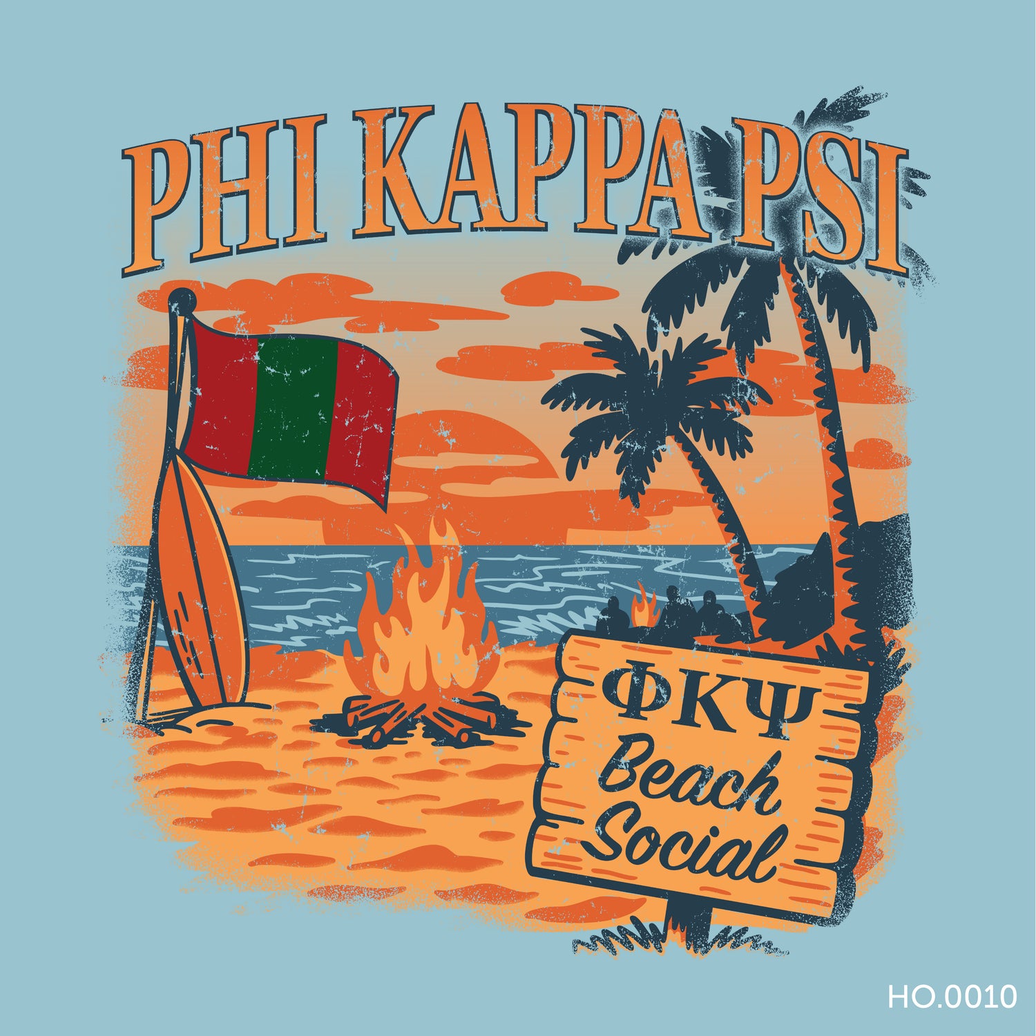 Phi Kappa Psi Beach Social Tee