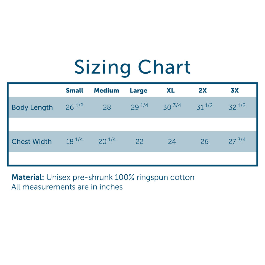 Comfort Colors Size Chart
