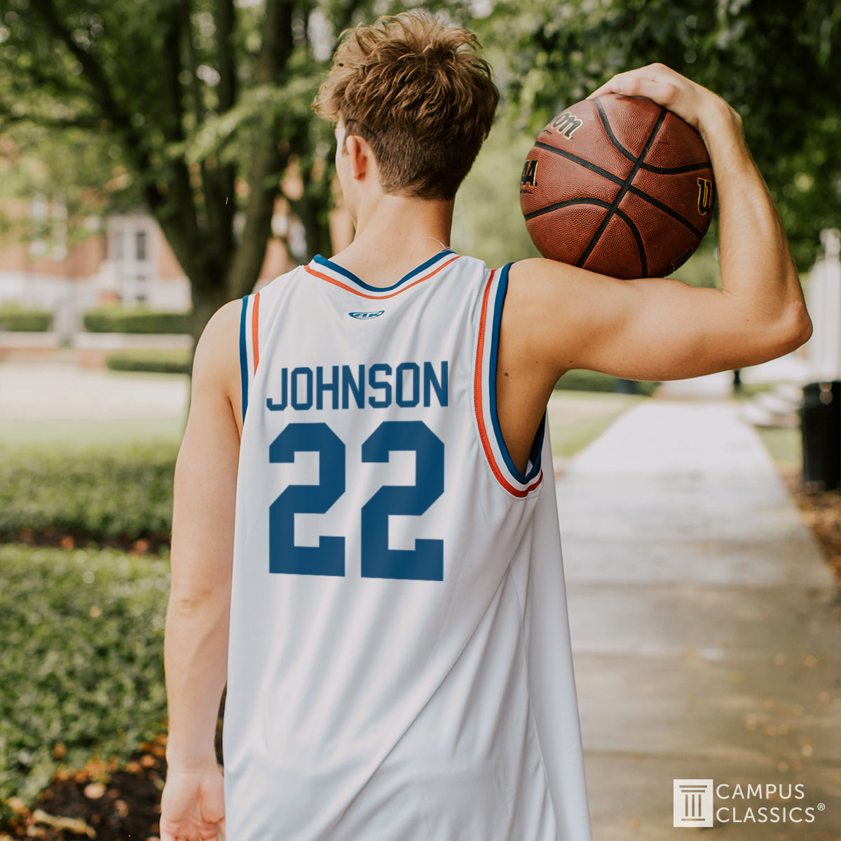 Phi Psi Retro Block Basketball Jersey