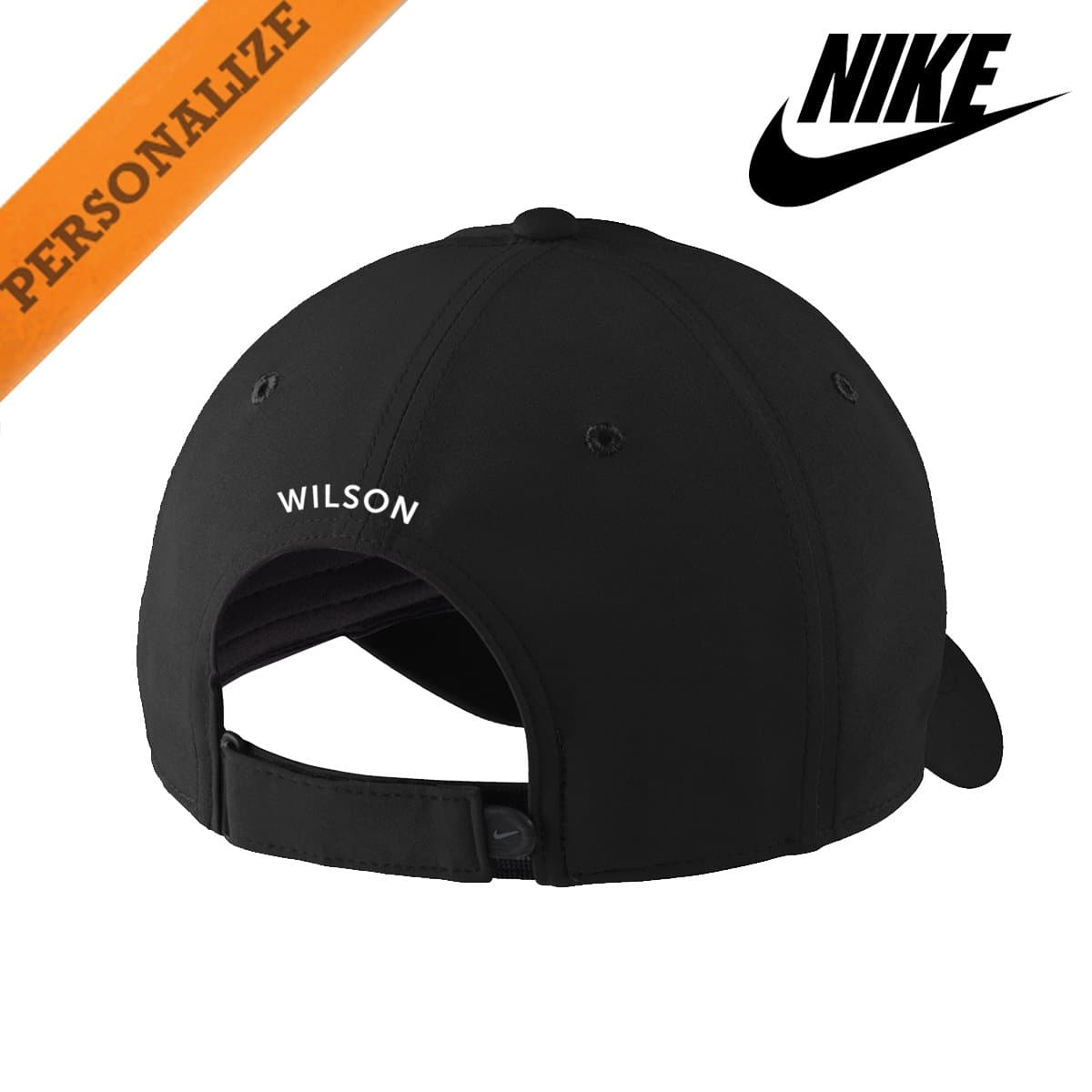 Phi Psi Personalized Black Nike Dri-FIT Performance Hat | Phi Kappa Psi | Headwear > Billed hats