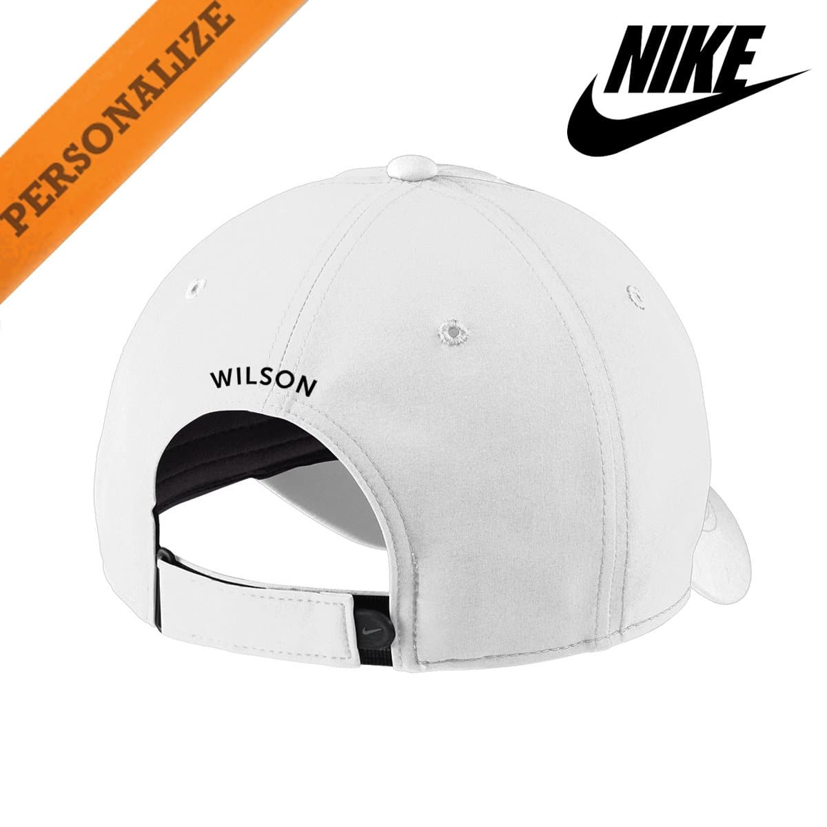 Phi Psi Personalized White Nike Dri-FIT Performance Hat | Phi Kappa Psi | Headwear > Billed hats