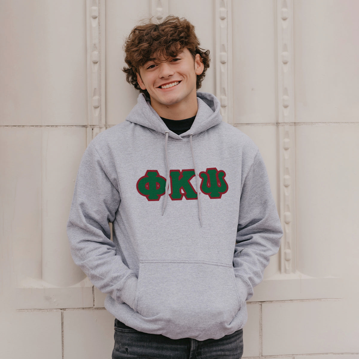 Phi Psi Greek Letter Graphic Hoodie