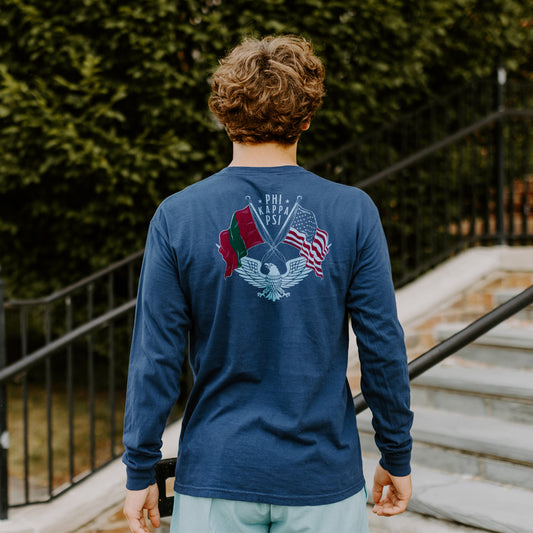 Phi Psi Navy Patriot tee