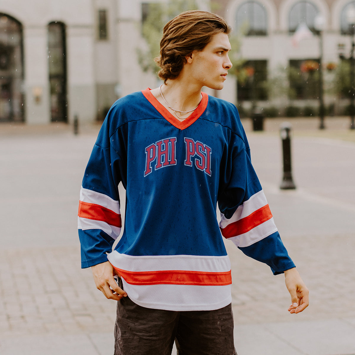 Phi Psi Personalized Patriotic Hockey Jersey