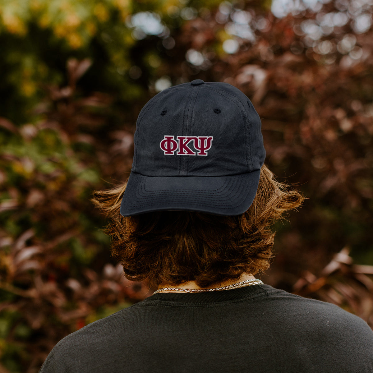 Phi Psi Personalized Black Hat
