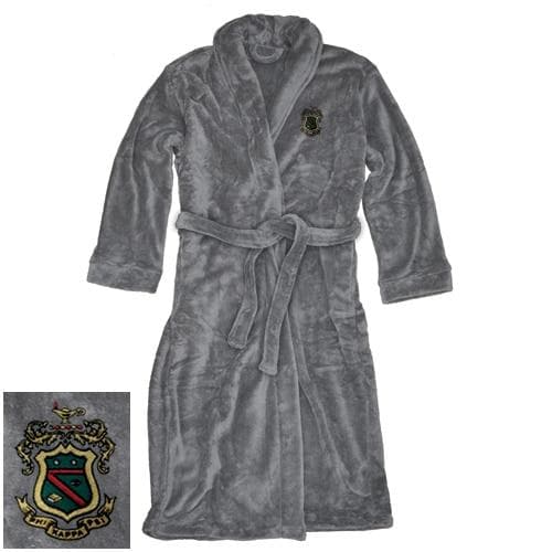 Phi Psi Charcoal Ultra Soft Robe | Phi Kappa Psi | Loungewear > Bath robes