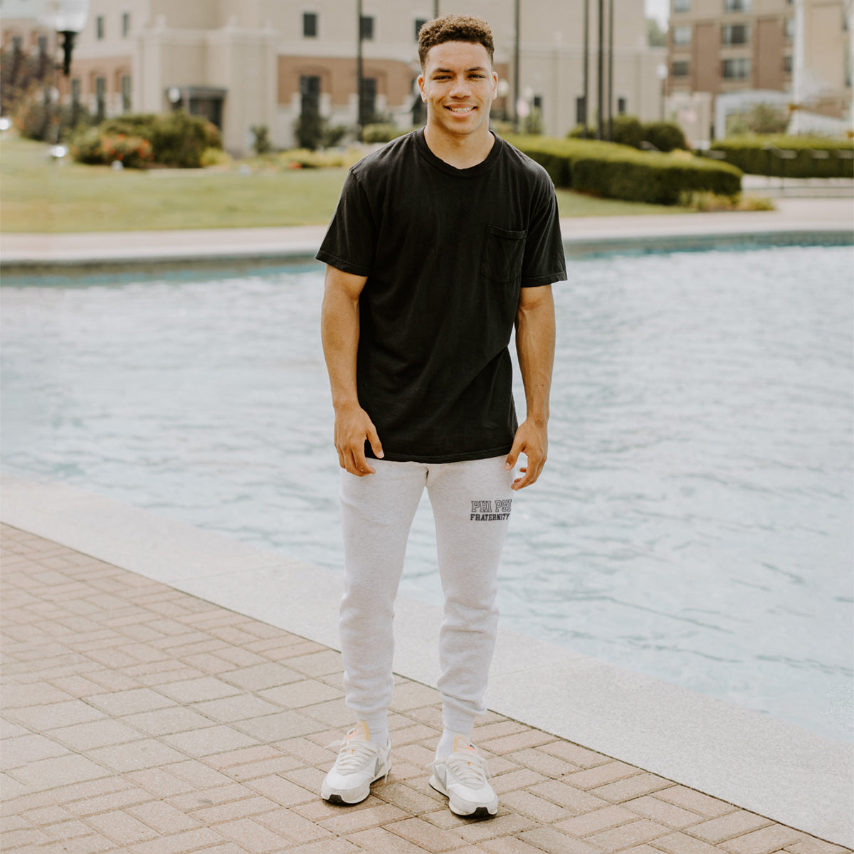 Phi Psi Vintage Grey Classic Joggers