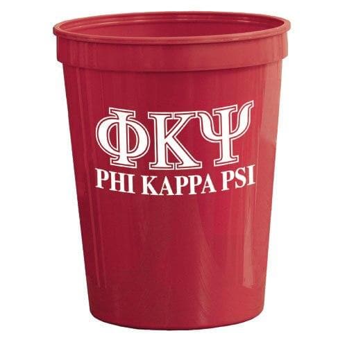 Phi Psi Red Plastic Cup | Phi Kappa Psi | Drinkware > Stadium cups