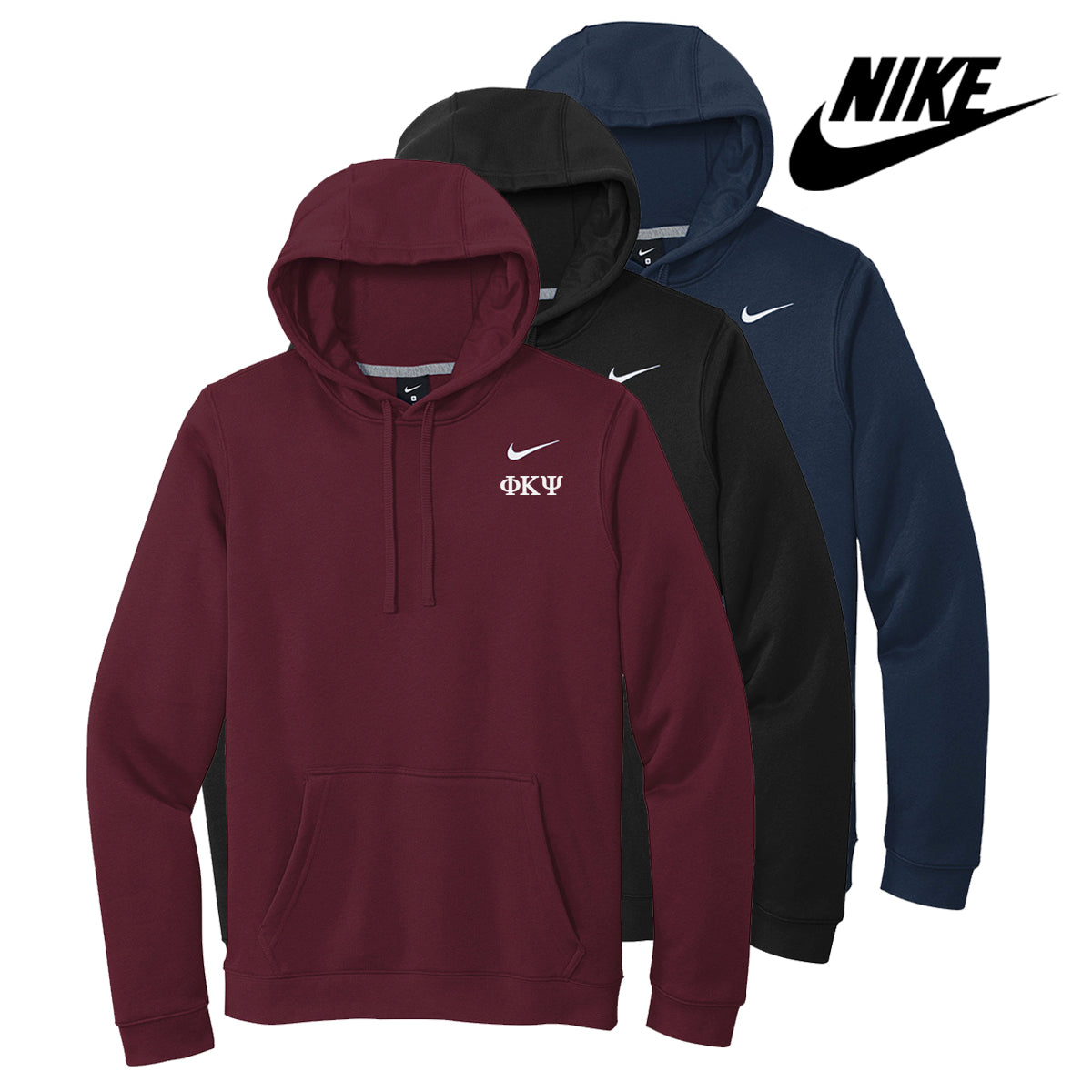 Phi Psi Nike Embroidered Hoodie