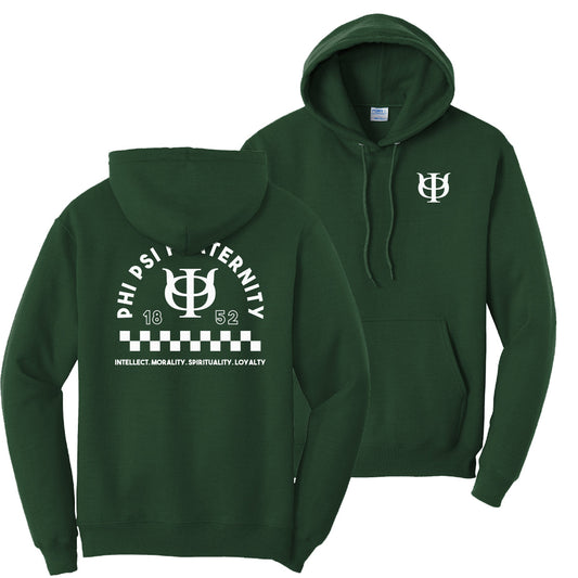 Phi Psi Retro Block Graphic Hoodie