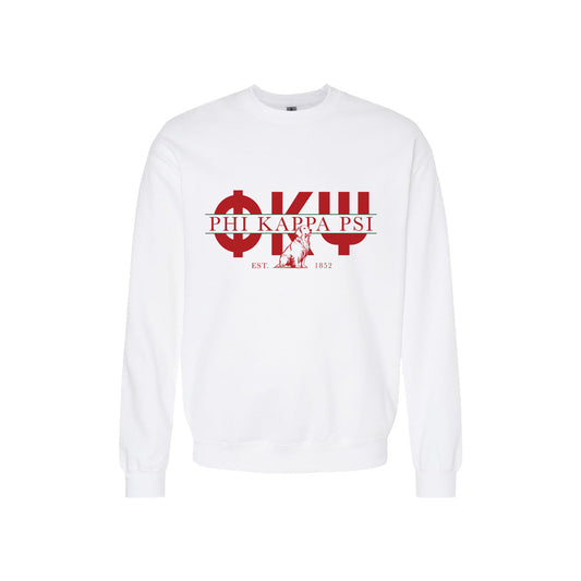 Phi Psi Golden Letters Crewneck