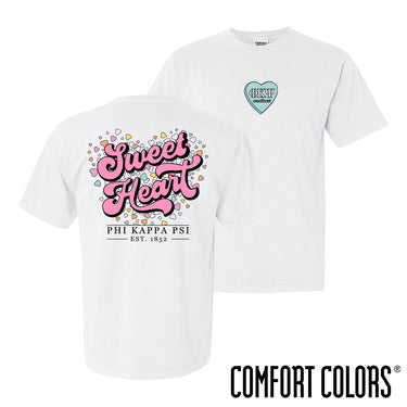 Phi Psi Sweetheart White Short Sleeve Tee