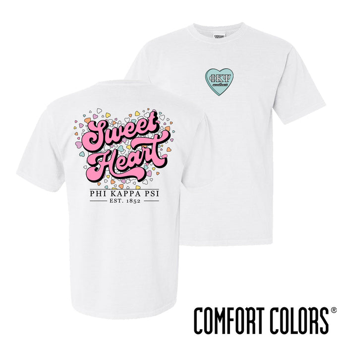 Phi Psi Sweetheart White Short Sleeve Tee