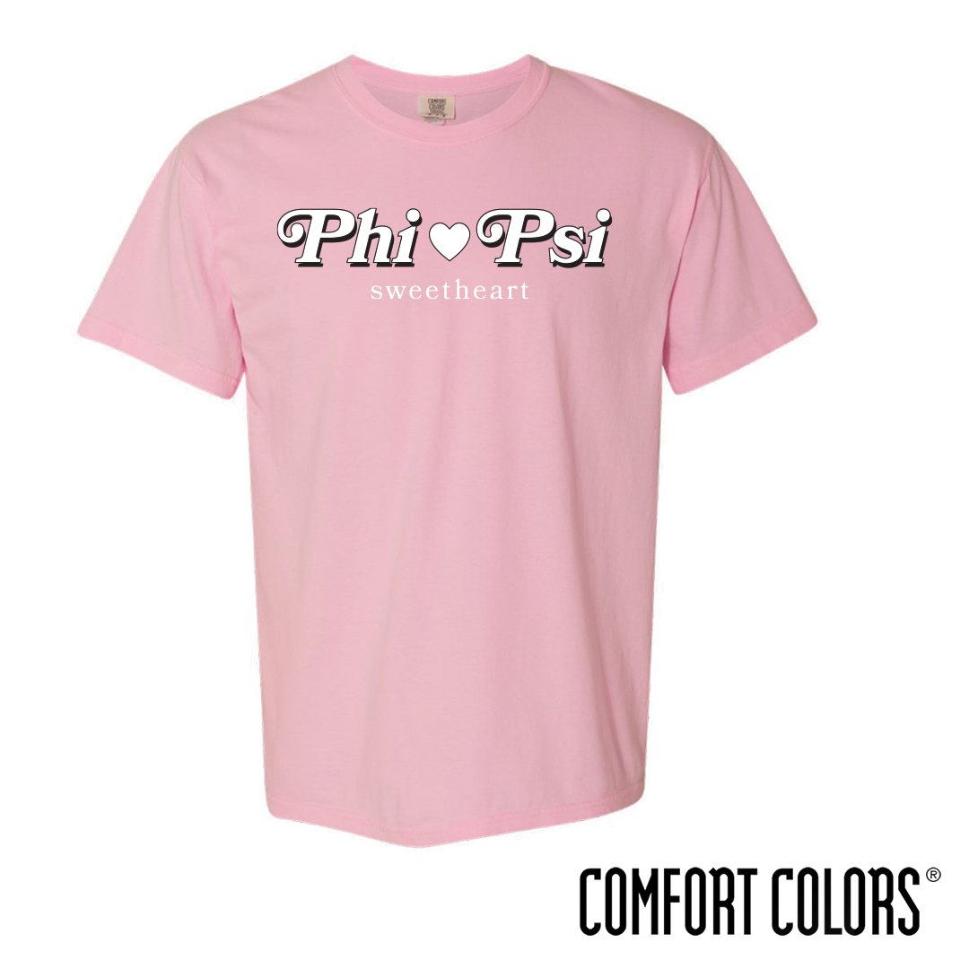 New! Phi Psi Comfort Colors Retro Sweetheart Tee | Phi Kappa Psi | Shirts > Short sleeve t-shirts
