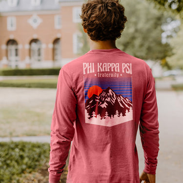 Phi Psi Long Sleeve Retro Alpine Tee