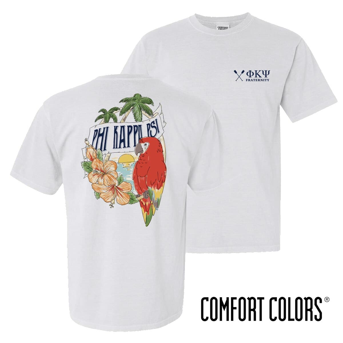 Phi Psi Comfort Colors Tropical Tee | Phi Kappa Psi | Shirts > Short sleeve t-shirts