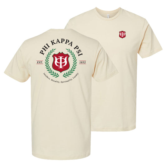 Phi Psi Shield Lightweight Short Sleeve Tee