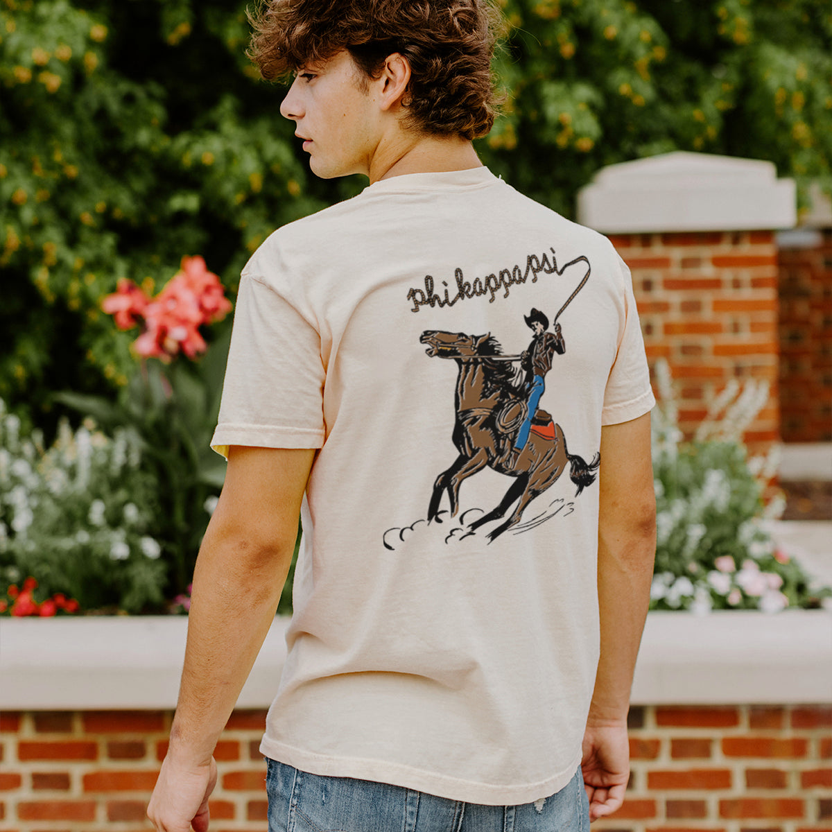 Phi Psi Neutral Western Tee