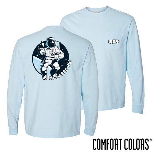 Phi Psi Space Age Long Sleeve Pocket Tee