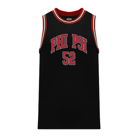 Phi Psi Black Basketball Jersey | Phi Kappa Psi | Shirts > Jerseys
