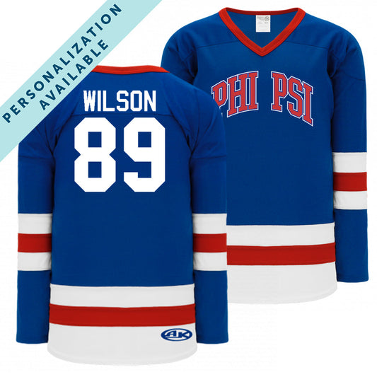 Phi Psi Personalized Patriotic Hockey Jersey