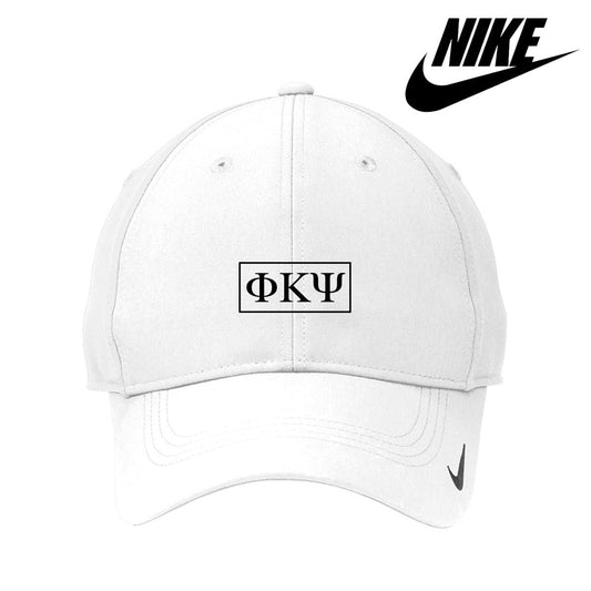 Phi Psi White Nike Dri-FIT Performance Hat | Phi Kappa Psi | Headwear > Billed hats