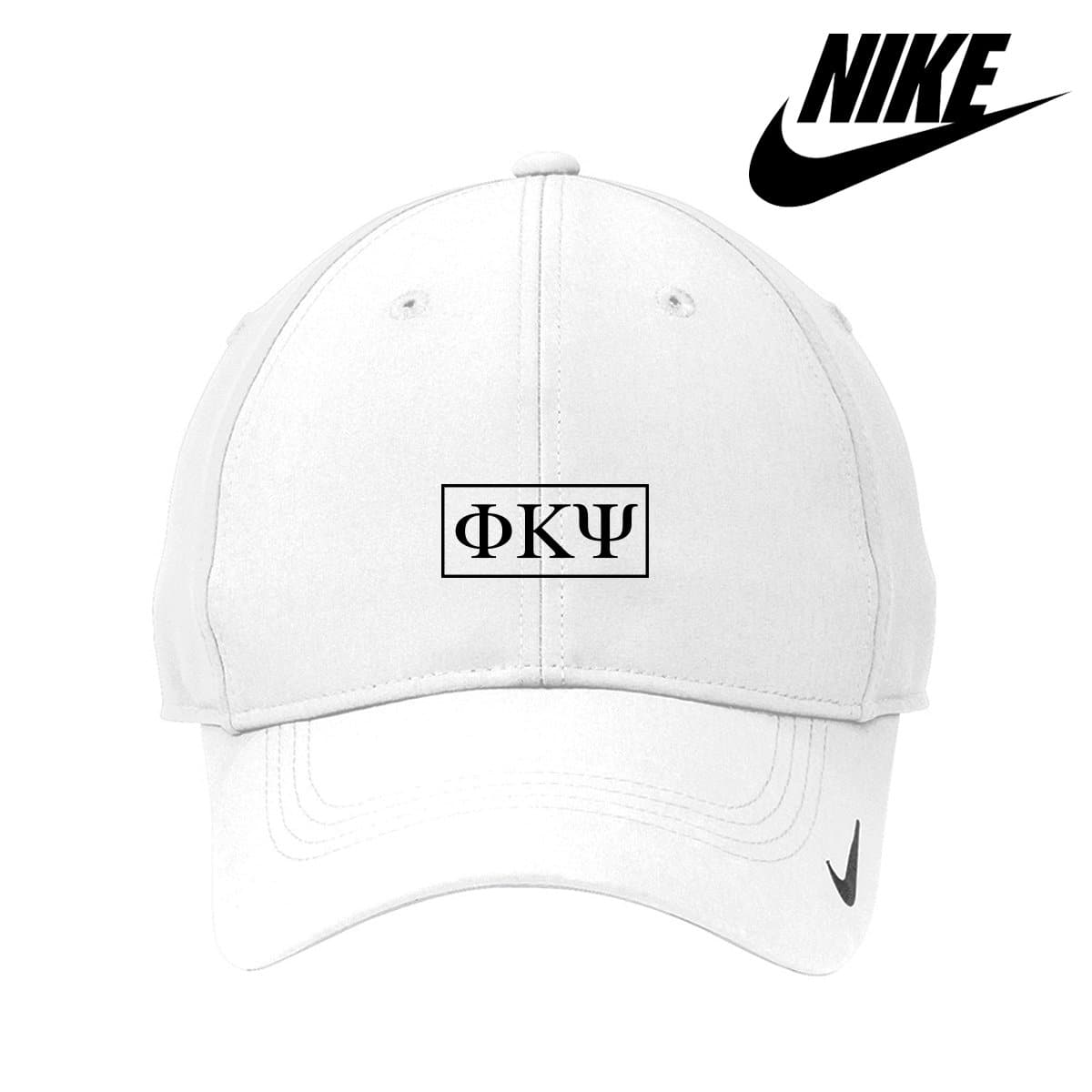 Phi Psi White Nike Dri-FIT Performance Hat | Phi Kappa Psi | Headwear > Billed hats