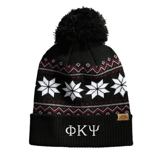 New! Phi Psi Knitted Pom Beanie