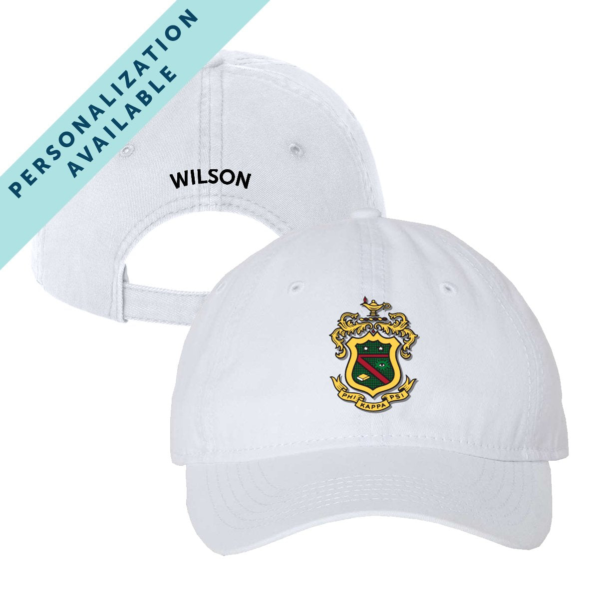 Phi Psi Classic Crest Ball Cap | Phi Kappa Psi | Headwear > Billed hats