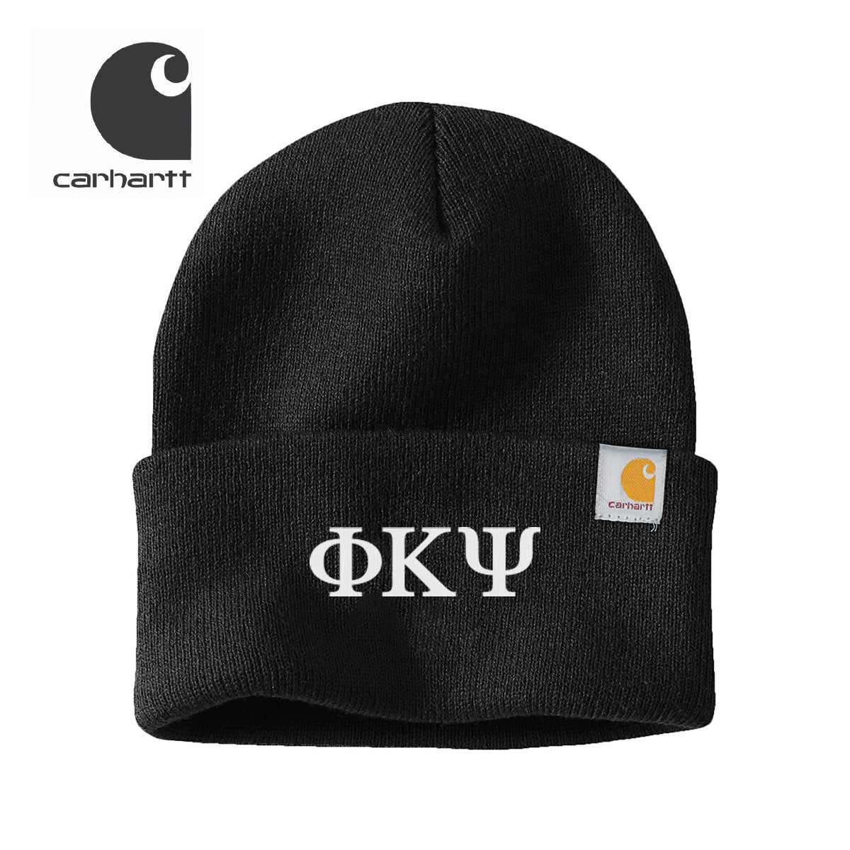 Phi Psi Black Carhartt Beanie