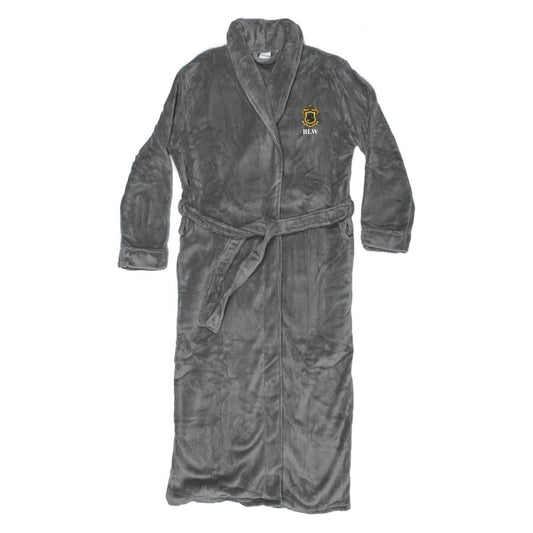 Phi Psi Personalized Charcoal Ultra Soft Robe | Phi Kappa Psi | Loungewear > Bath robes